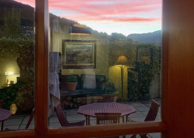 A pastel sky view from Browns Boutique Hotel Queenstown